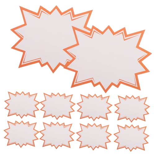 Healifty 100 St Skyltar För Rea Skyltar För Butiker Festskyltar Tomma Skyltar Prisskyltar Med Stjärnsprickor Prisskyltar För Garage Pappersskyltar Prisskyltar