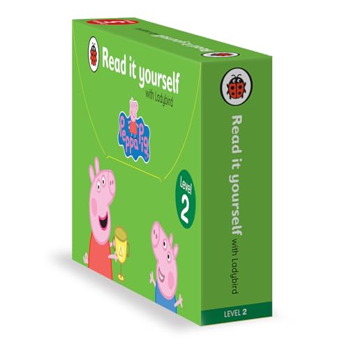 Image of Peppa Pig Read It Yourself Tuck Box Level 2: 5 Books Tuck-Box Set (First Sleepover, Playing Football, Going on Holiday and More)