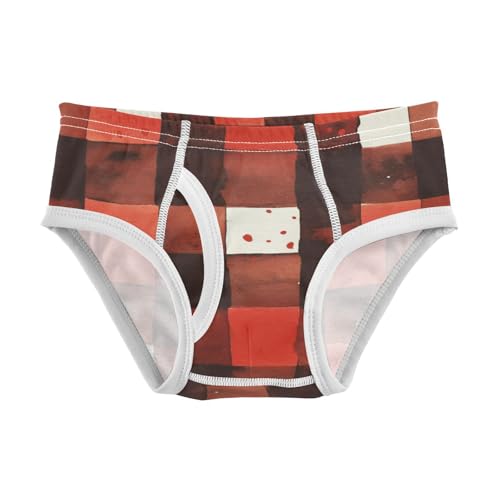 Buffalo Plaid Red Black Toddler Boys Comfort Kids Underwear Cute Undies - Main Image