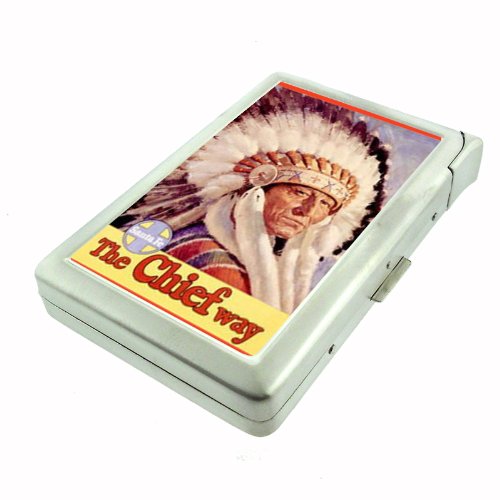 cigarette with native american Amazon.com: Train Santa Fe Native American Metal Cigarette Case with Built  In Lighter D-345 : Health & Household