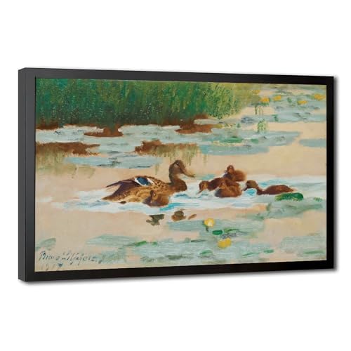 Toile colvert Bruno Liljefors WCYB pour un salon nature et elegant