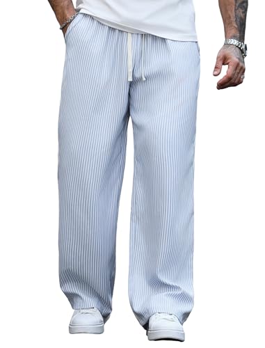 ZAFUL�����Y���C�h���b�O�J�W���A���p���c �h���[�X�g�����O �J���[�u���b�N �X�g���C�v �����b�N�X�t�B�b�g �X�P�[�^�[�p���c �|�P�b�g�t��, 1-�u���[, Medium