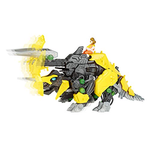 Zoids Hasbro Giga Battlers Tryke - Triceratops-Type Buildable Beast Figure With Motorized Motion - Toys For Kids Ages 8 And Up, 63 Pieces (E4958) #TOP1