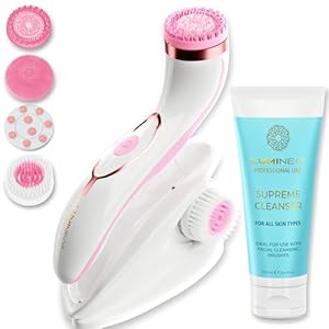 Lumineo Elektrische Gesichtsreinigungsbürste PRO Rose Set