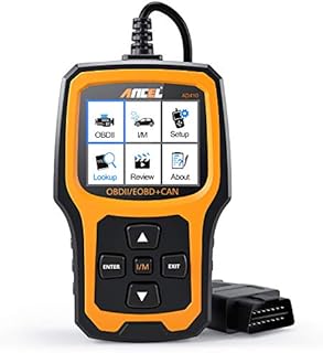 ANCEL AD410 Enhanced OBD II Vehicle Code Reader Automotive OBD2 Scanner Auto Check Engine Light Scan Tool (Black/Yellow)