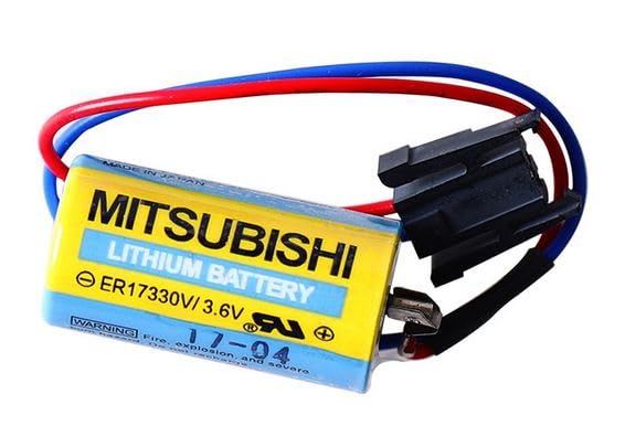 Pile ER17330 A6BAT 3.6 Volts haute capacité au lithium pour système de commande PLC