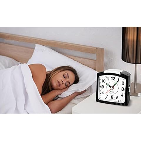 Neucox Silent Alarm Clocks Bedside Non Cover