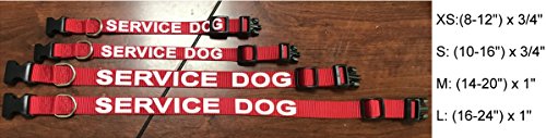 Service Dog And Emotional Support Animal Esa Collar With Metal Collar Tag (Support Dog (Collar Only), S) #TOP6