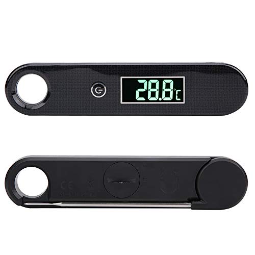 Termômetro para alimentos com sonda dobrável, design à prova de salpicos e à prova de respingos, pro