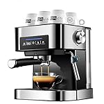 QJRGUY Maker Small Coffee for Home Use Semi-Automatic Pulling Steam Type Milk Frother Espresso Machine Stainless Steel Interesting - Image 5