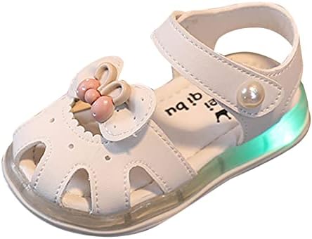 Baby Girls LED Light Luminous Sandals Toddler Kids Baby Girls Boys Sandals Girls Shoes Soft Sole Colorful Bright Light Sandals Non Slip Sandals Baby Boys Slippers