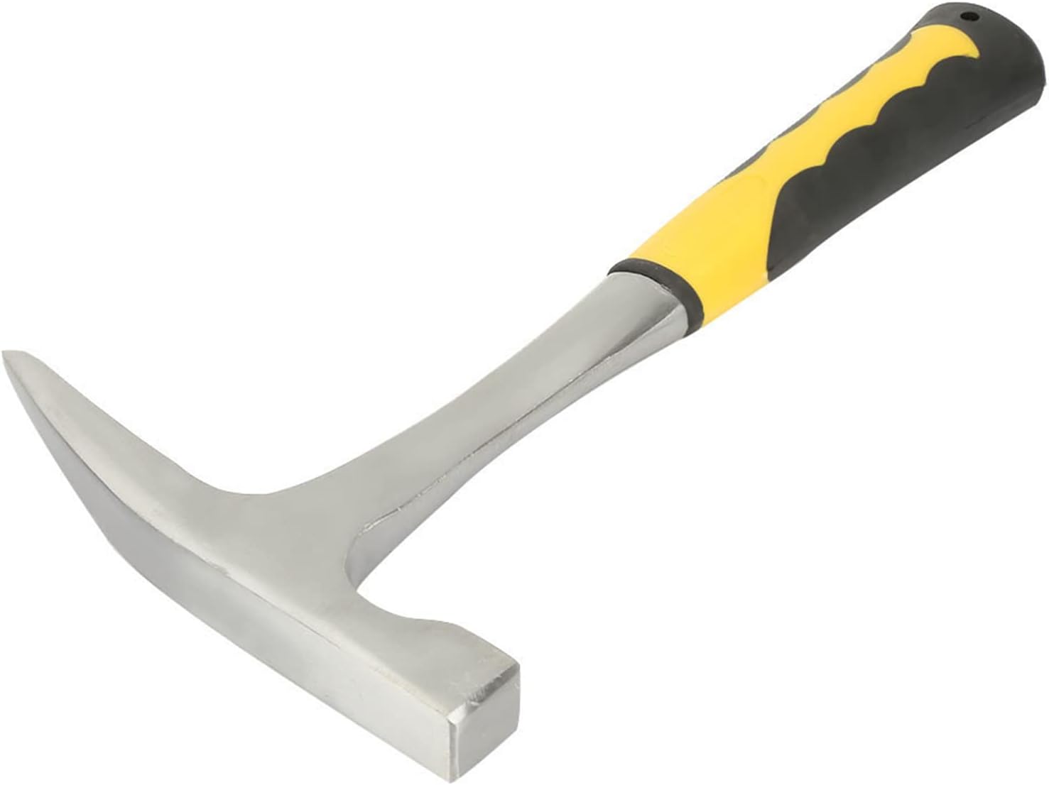 Double Head Flat Mouth Geological Survey Brick Duckbill Hammer High Carbon Steel Durable Heat Treated Impact for Rock Testing Masonry Work 906g