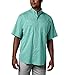 Columbia Men's PFG Tamiami Ii UPF 40 Short Sleeve Fishing Shirt, Gulf Stream-Legacy, Medium