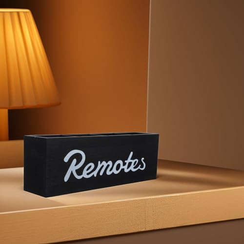 Support polyvalent noir en bois pour télécommandes de standing - 6