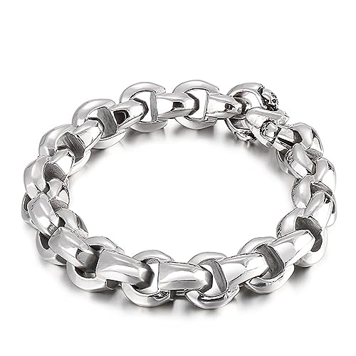 Bracelet tête de mort pour hommes et femmes : l'accessoire poli et brillant