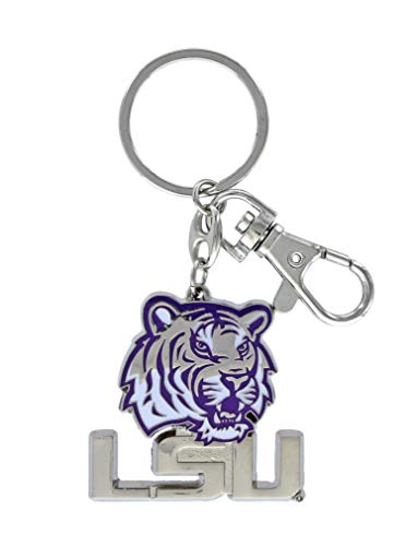 aminco NCAA LSU Tigers Heavyweight Logo Keychain