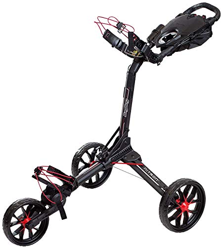 Bagboy Nitron Trolley 3 Roues Auto Open/Close - Noir/Rouge