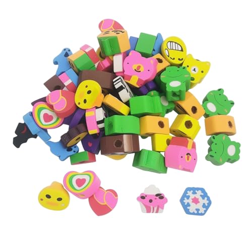 60 Reductor De Animales Lindos, Borrador Creativo De Dibujos Animados, Mini Kindergummies, Aprenden De La Papelería.