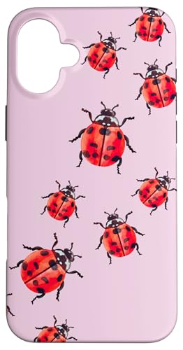 Whimsy Twee Ladybug Trail Cute Summer Aesthetic �X�}�z�P�[�X iPhone 16 Plus �p