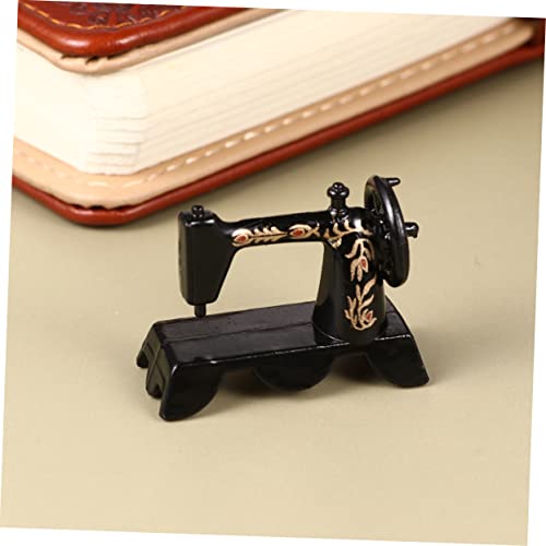 SHINEOFI 1 St kindermeubels speelgoed kinderen naaimachine retro naaien modellen naaldenmachine mini-huisaccessoire fijne mini-naaimachine poppenhuis Accessoires ambachten - Image 5