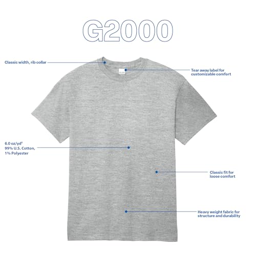 Image of Gildan Adult Ultra Cotton T-Shirt, Style G2000, Multipack