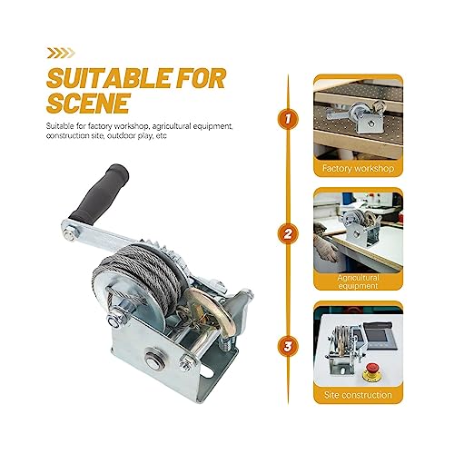Electric Winch Mini 500LBS con Cable de Acero 7m miniatura 6