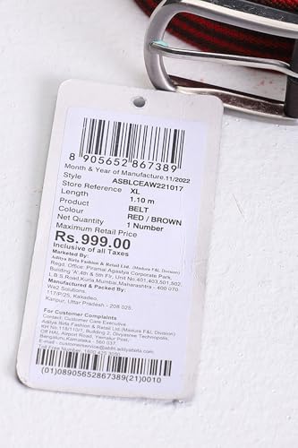Image of Allen Solly Men Polyester Blend Belt