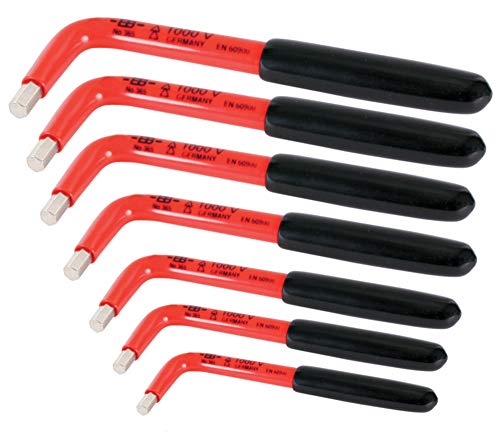 Wiha 13691 Hex L-Keys, Insulated Metric, 7 Piece