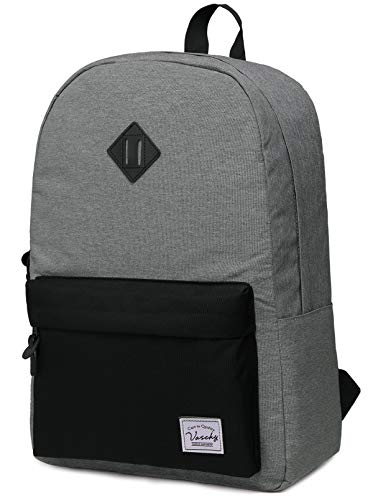 VASCHY Mochilas Escolares Unisex Juveniles Resistente al Agua Casual Clasica Portatil