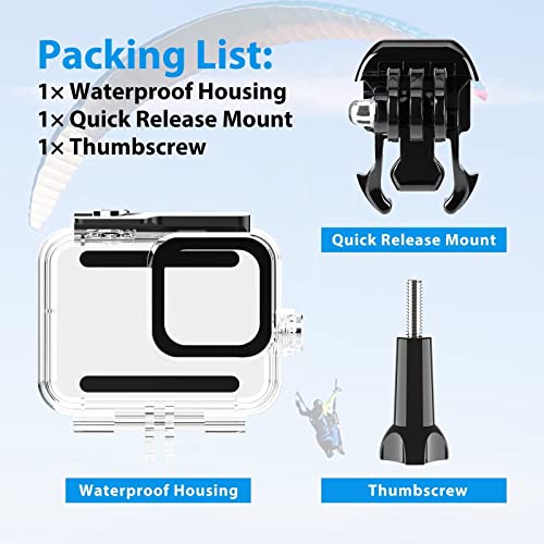image for HONGDAK 60M/196FT Waterproof Housing Case for GoPro Hero 8 Black, Prot