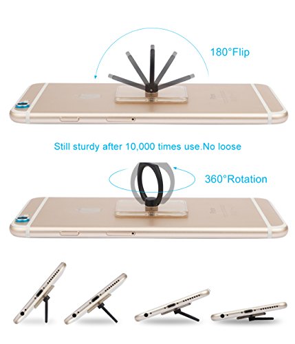 Phone Ring Cell Phone Ring Holder 360 Degree Rotation Phone Ring Holder Transparent Finger Ring Stand Kickstand Compatible Most Of Smartphones (5) #TOP2