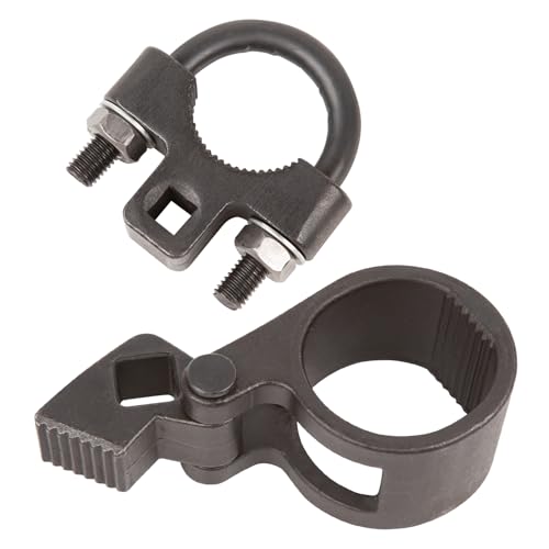 Wostore 2-Piece Inner Tie Rod Remover, Instaler Tool Low-Profile 27-44mm Universal Tie Rod End Wrench Tool with 1/2 Inch Drive, Suitable for All Cars Inner Tie Rod Removal and Installation