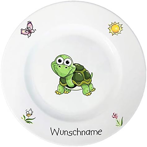 Personalisiertes Kindergeschirr Mit Giraffe - Porzellanteller 27cm Mit Wunschname
