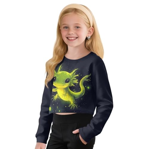Ystardream Cute Kids Crop Tops for Girls Long Sleeve Shirts for Daily School3