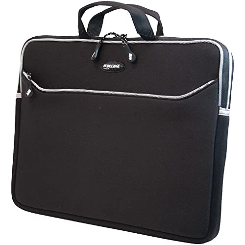 Mobile Edge 17.3-Inch Neoprene Laptop Sleeve Case with Handle for Travel and Work - Black