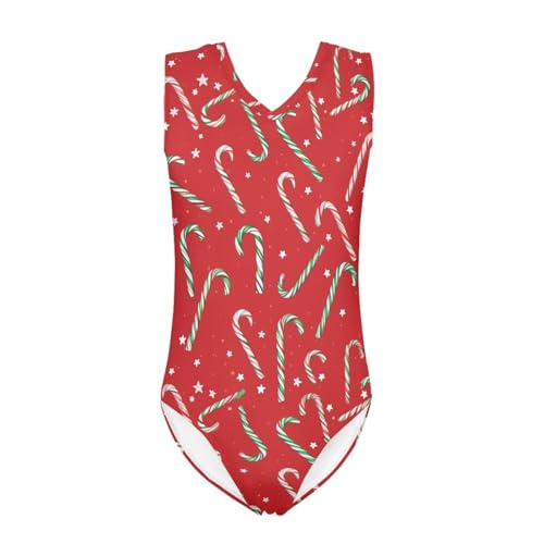 Image of KEIAHUAN Gymnastics Leotards for Girls Sleeveless Bodysuit Dance Leotards Performance Costume