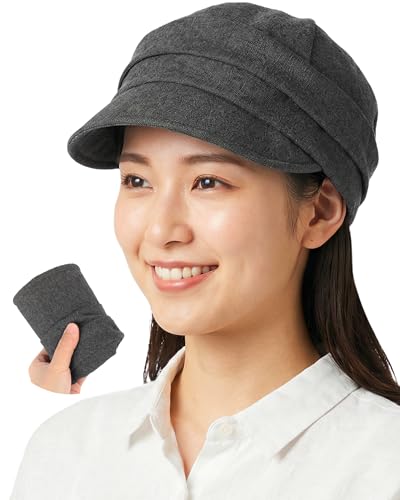 Gorra Newsboy Ababalaya de lino transpirable con visera ajustable miniatura 1