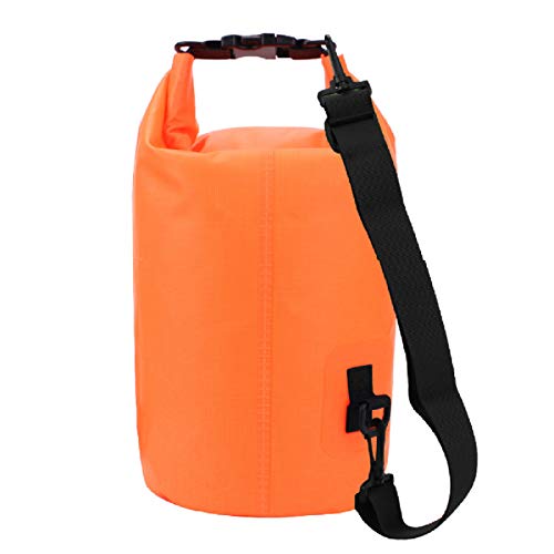 Bolsa balde, portátil 10/20L para pesca ao ar livre, bolsa de armazenamento de ombro - laranja 10L