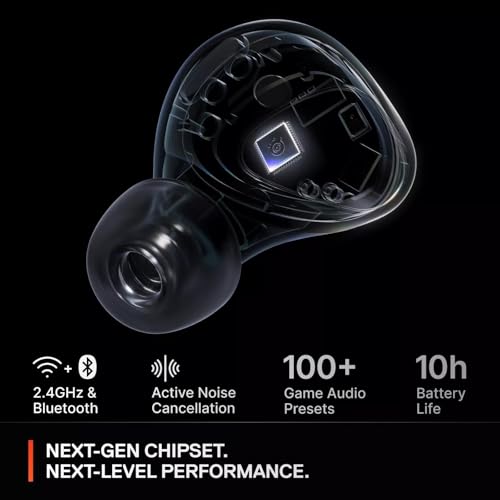 Image of SteelSeries Arctis GameBuds for Xbox - Wireless In-Ear Gaming Headphones - 2.4GHz + BT 5.3 - ANC /Transparency Mode - Water Resistant IP55 - 40H Battery - Wireless Charging - Xbox, PS5, PC, Switch 2