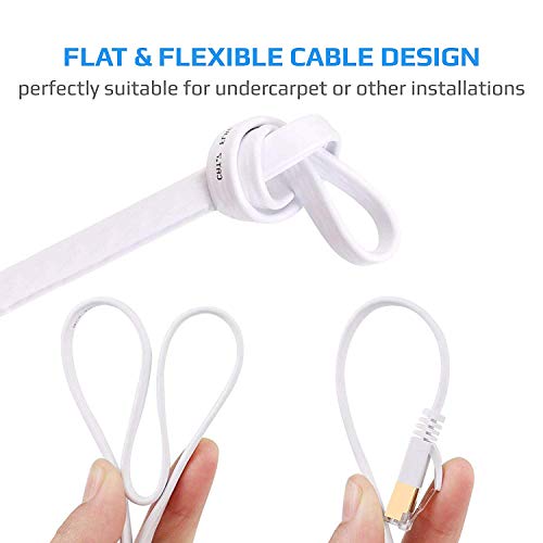 Cable Ethernet Cat7 Plano RJ45 1.83 m Alta Velocidad miniatura 5