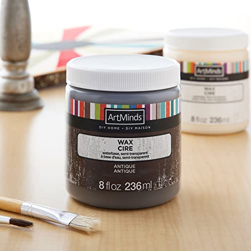 ArtMinds 8oz. DIY Home Wax - Non Toxic Antique Wax Seals and Protects Painted Surfaces or Wood - 1