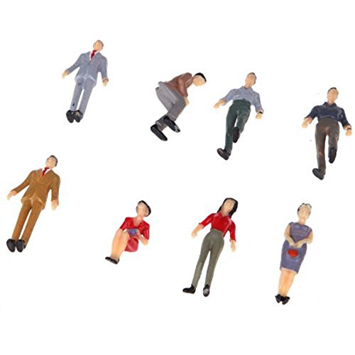 Pceewtyt 50Pcs G Scale 1:30 Mix Painted Model People Train Park Street Passenger Figures, Multicolor, 055815A3 #TOP7