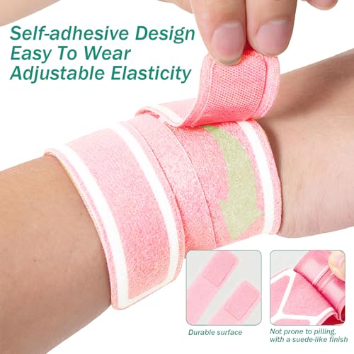 Image of 2 Pack Wrist Brace for Right & Left Hand, Ultra-Thin Compression Wrist Band Adjustable Wrist Wrap for Tendonitis, Arthritis, Weightlifting, Sports