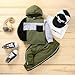 itkidboy Toddler Baby Boy Clothes Long Sleeve Hooded Pullover Striped Sweatshirt + Pants 2Pcs Outfits 18M-6T Set