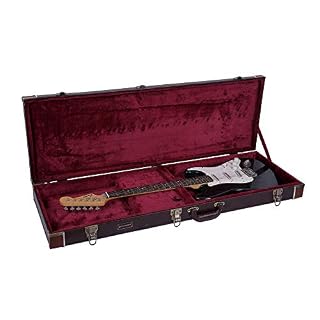 Crossrock CRW600EBR Étui en bois pour guitare électrique Fender Telecaster et Stratocaster Marron vintage - Les Beatles, Paul McCartney, John Lennon, RIngo Starr, George Harrison Crossrock CRW600EBR Étui en bois pour guitare électrique Fender Telecaster et Stratocaster Marron vintage – Image 3
