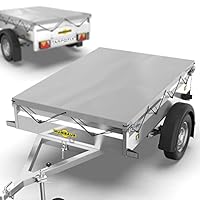 Tarpofix® Aanhangerzeil 211 x 116 cm met zeiltouw, plat pvc-zeil, versterkt aanhangerzeil, Humbaur voor autoaanhanger, 750 kg, beschermend zeil voor aanhangers