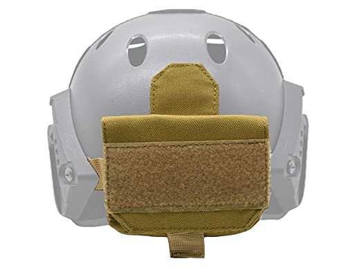 Casco táctico batería bolsa de equilibrio bolsa de peso contrapeso paquete con cuatro contador para OPS Fast BJ PJ MH/MICH (TAN)