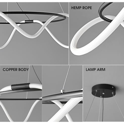 Lustre simple à longue ligne pour salle à manger - 4