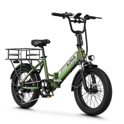 Aipas A2 Folding Electric Bike for Adults, 20" Fat Tire Commuter Ebike image 6