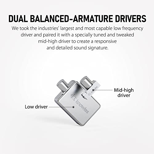 Image of Xvive T9 in-Ear Monitor Headphones Dual Knowles BA Drivers IEM for Studio, Band Rehearsal, Live Performance (T9)